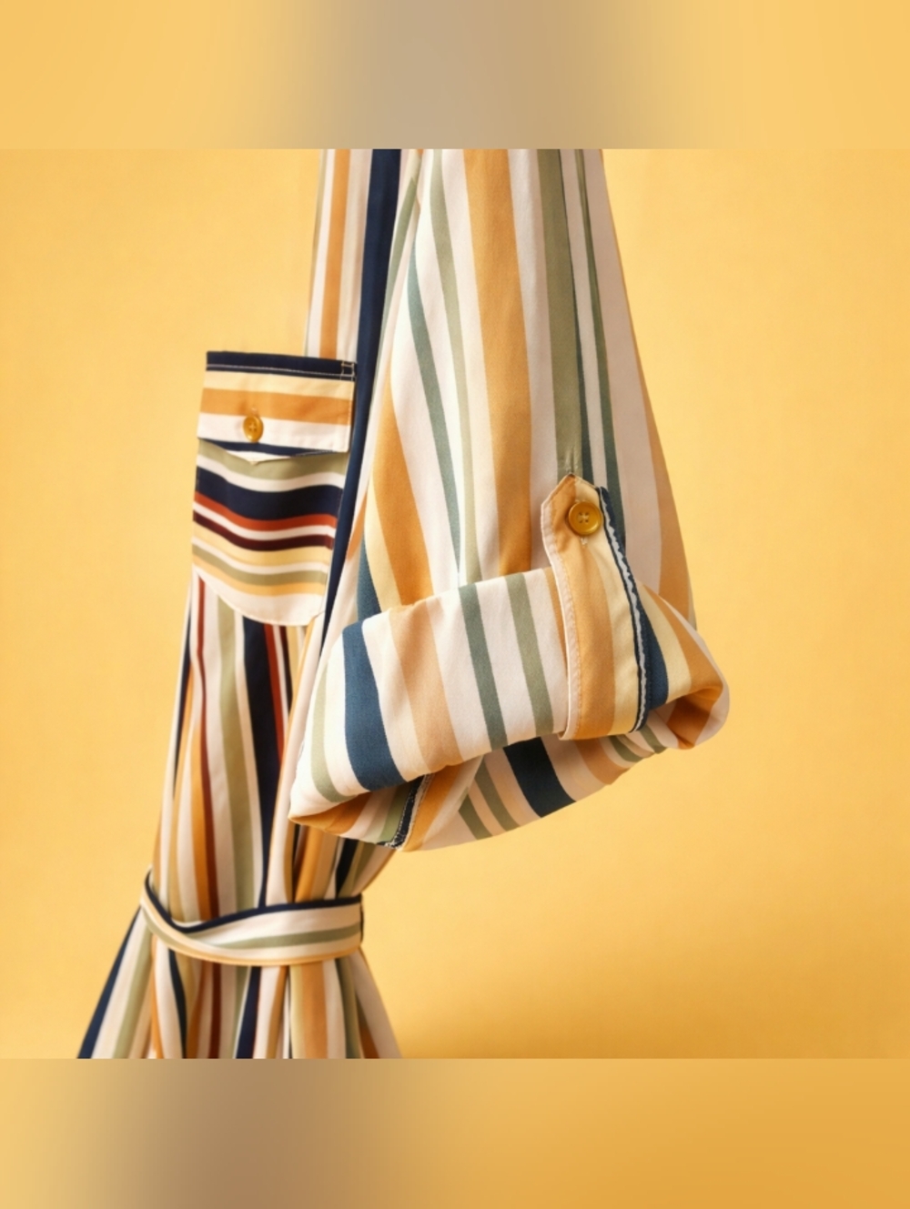 𝑴𝑯𝑷 𝑺𝒕𝒓𝒊𝒑𝒆𝒅 𝑩𝒖𝒕𝒕𝒐𝒏 𝑺𝒉𝒊𝒓𝒕-𝑫𝒓𝒆𝒔𝒔 𝒘𝒊𝒕𝒉 𝑩𝒆𝒍𝒕 - Picture 5 of 13